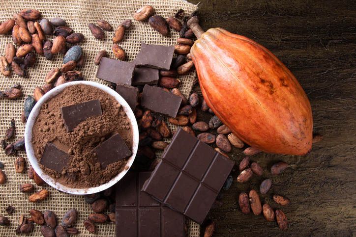 chocola en cacaoboon