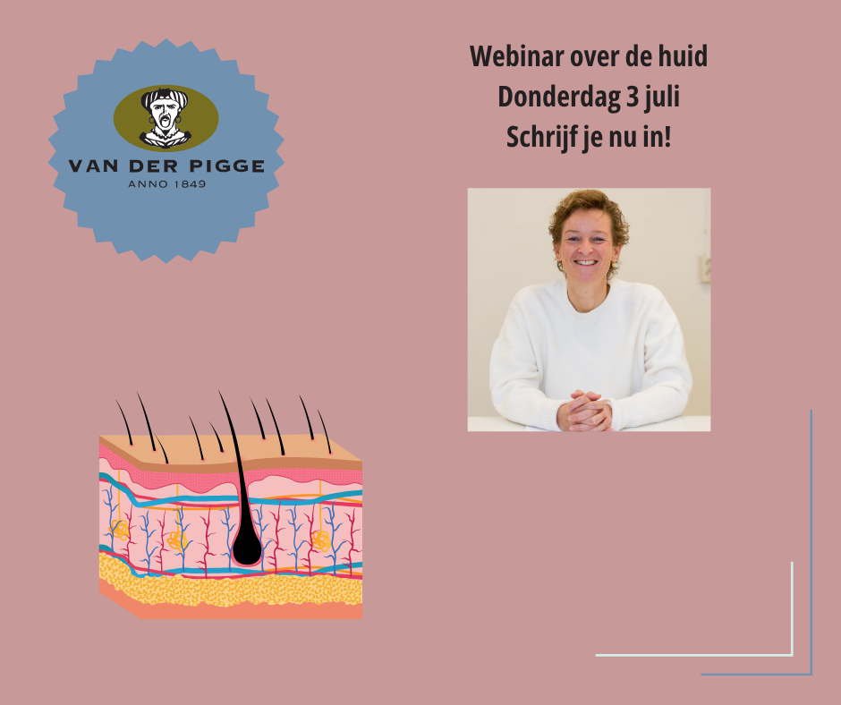 webinar afbeelding roze met foto Petra en huid illustratie 3 juli