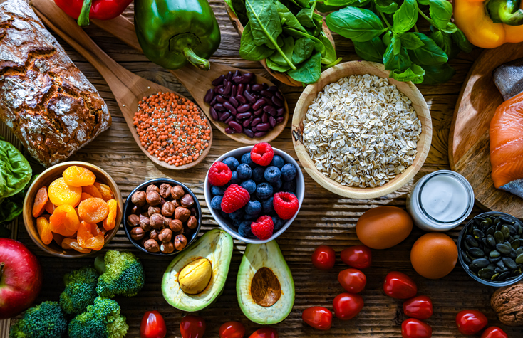 gezonde voeding stilleven onbewerkt eten bij reuma